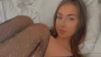 Ashley Danielle beautiful slut plows pussy with phallus