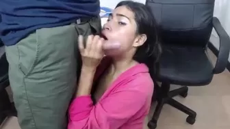 horse_dick_ naughty brunette is petting natural tits