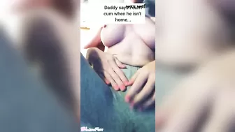 Grey Yoga Pants Touching myself while Daddy's not Home, I get Caught 1 of 2_BlaiseFox_1080p