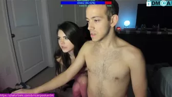 ricanpeekan94 naughty female caresses shaved cunt