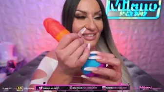 tamaramilano busty blonde with tattoo fucks both holes