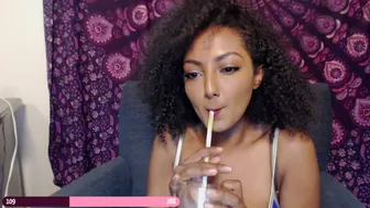 marcelinee pretty woman sitting in a chair