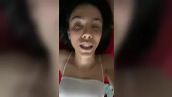 Alice Marques  chick fucks herself with a big rubber dildo