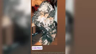 Alice Marques  cute babe rides a sex toy