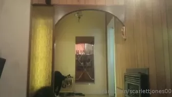 Scarlett_Jones shy slut caresses shaved cunt