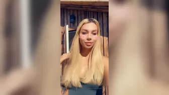 iammery cutie in stockings showed tits