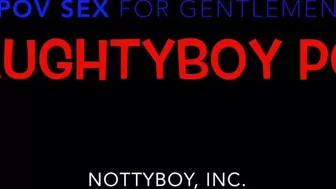 NaughtyBoyPOV curve with a hanging chest caresses the vagina