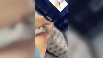 dominiquebarbi the stubborn slut fucks herself with a phallus