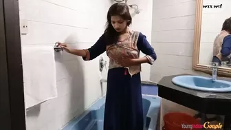 Indian Young Couple Sarika and Vikki Brother StepSister Sex in Shower_247mg_1080p
