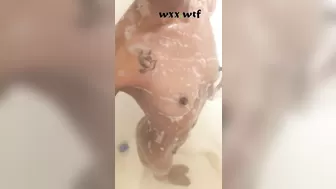 Naked Yoga Ebony Hanging from Shower_Themysticalhuman_720p