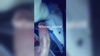 WinterxxDoll Attractive chick fucks juicy slits