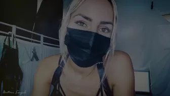 Mistress Euryale wild confused jumps on sex toy