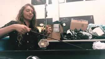 elenakoshkaxoxo busty bitch in stockings masturbating with fingers