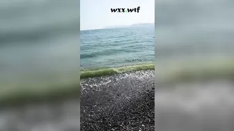 Public Pissing on a Coast Female POV_SpicyIren_720p