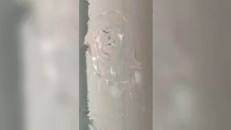 Anaconda Noire onlyfans sexy girl in glasses coolly playing pranks with a sex toy