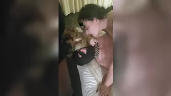 Anaconda Noire onlyfans crazy doll caresses pussy and tits