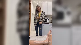 evaelfie crazy lady having fun with sex toys