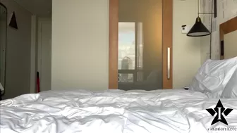 KadenKole exquisite skin fucks pussy through pants
