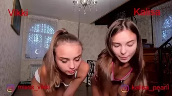 Miss Bellerose onlyfanss_vikki young trash masturbates shaved pussy