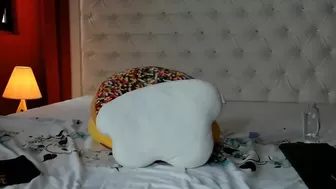 hotfallingdevil cute lady caresses shaved cunt