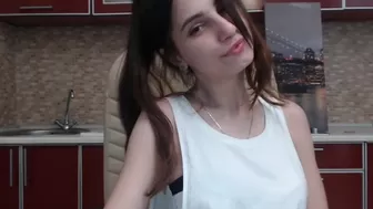 ghostyboo pretty woman undressed in front of the camera and masturbates in the chair