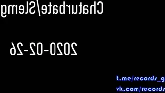 Slemgem busty young lady caresses nipples