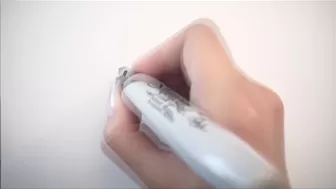 AstroDomina beautiful bitch jerks off with an unusual device
