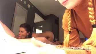 AdrianaChechik naughty slut caresses big tits