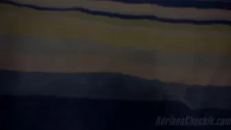 AdrianaChechik naughty slut fucks herself with a phallus