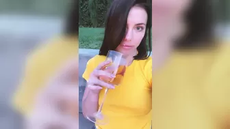 AdrianaChechik attractive blonde fucking herself with fingers