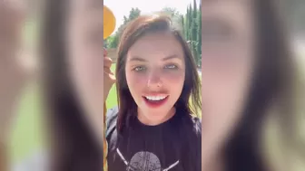 AdrianaChechik crazy bitch fucks herself with fingers