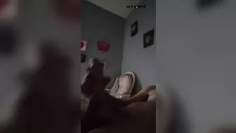 Sexy Latina Slut on her Knees in Front of Bed Draining my Cock_mikeyd138_1080p