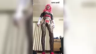Sissy Applies 2 Bands to be Ready for the Chop_Sissyfreak_1080p