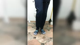 So Fucking Horny I Strip NAKED at WORK and Finger myself on the Toilet_The Kowardly Kitten_1080p