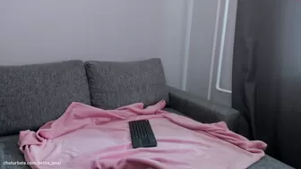 petite_ana ambitious bitch fucks with a dildo