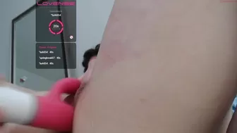 wetsparkles young lady in stockings fucks pussy