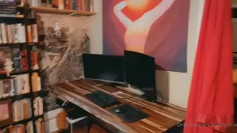 Fiona Hyacinth  busty bitch jerking her pussy with phallus