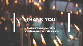 Secretcoraline cute girl caresses her charms