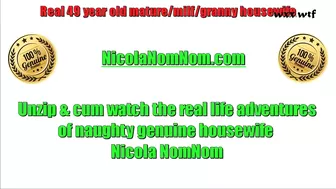 Amateur Mature Wife Teaser Dildo Compilation_Nicola NomNom_720p