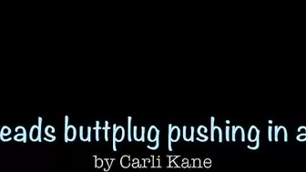 Anal Beads Buttplug Pushing in and Out, Closeups and different Angles_CarliKane_720p