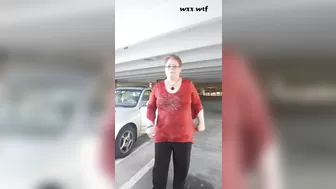 BBW MILF Caught Masturbating in Public Parking Garage Standing Orgasm_NaughtyNadeya_1080p
