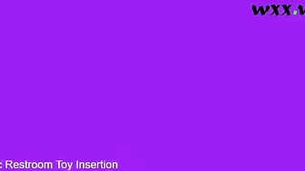 BBW Mature MILF Public Restroom Toy Insertion Bathroom Bullet Vibrator Vibe_Markiemoo1138_720p