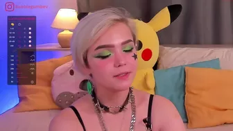 scarlepastery busty model with a toy between legs