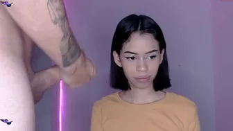 kalinuby appetizing babe shows her tits