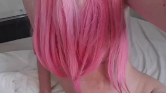 ahegao_princess chubby bitch spreading lips sex and introduced the cap to sex toy