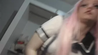 ayadevil sexy chick masturbates shaved pussy